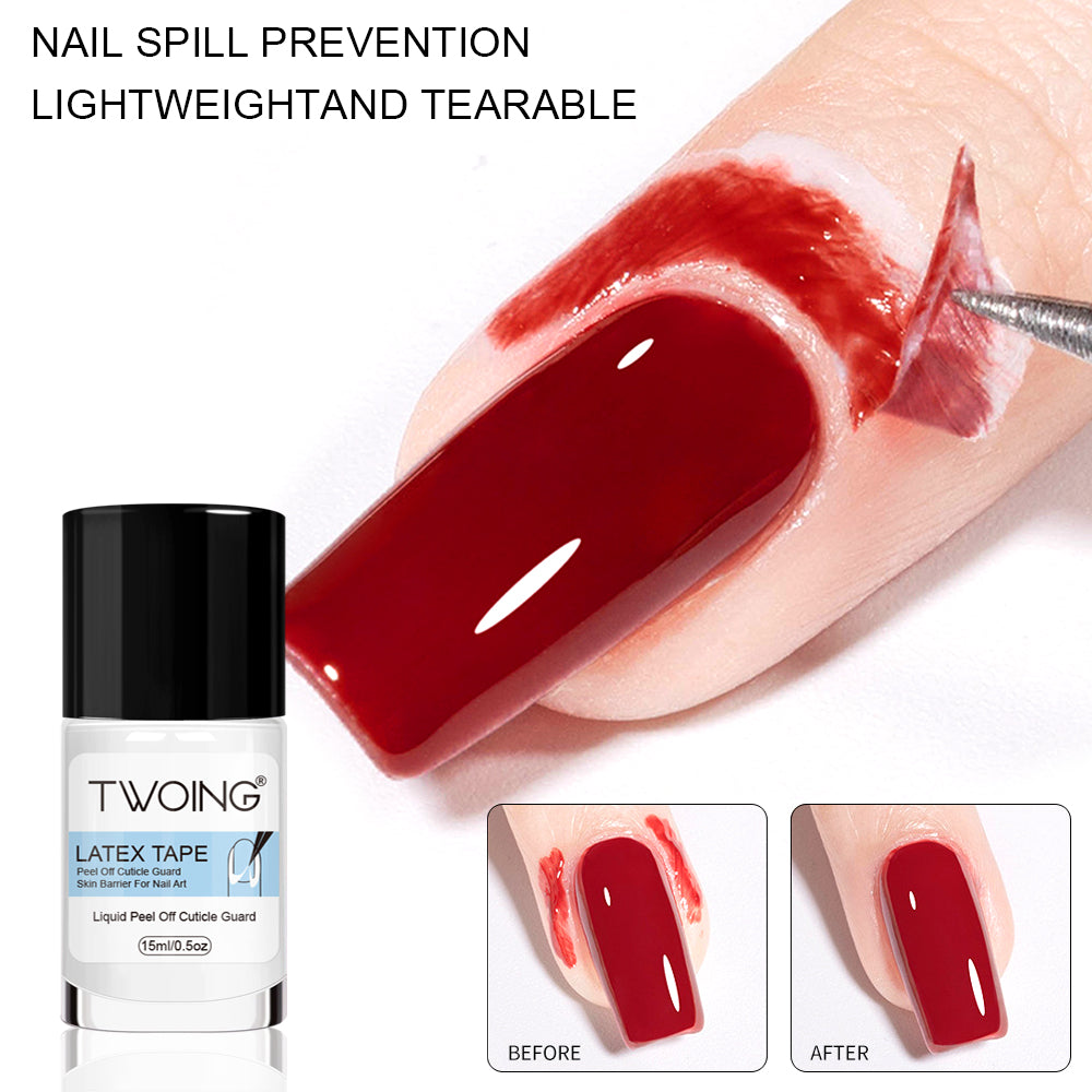 Peel off nail latex tape before and after removing the film — Dream Shop
