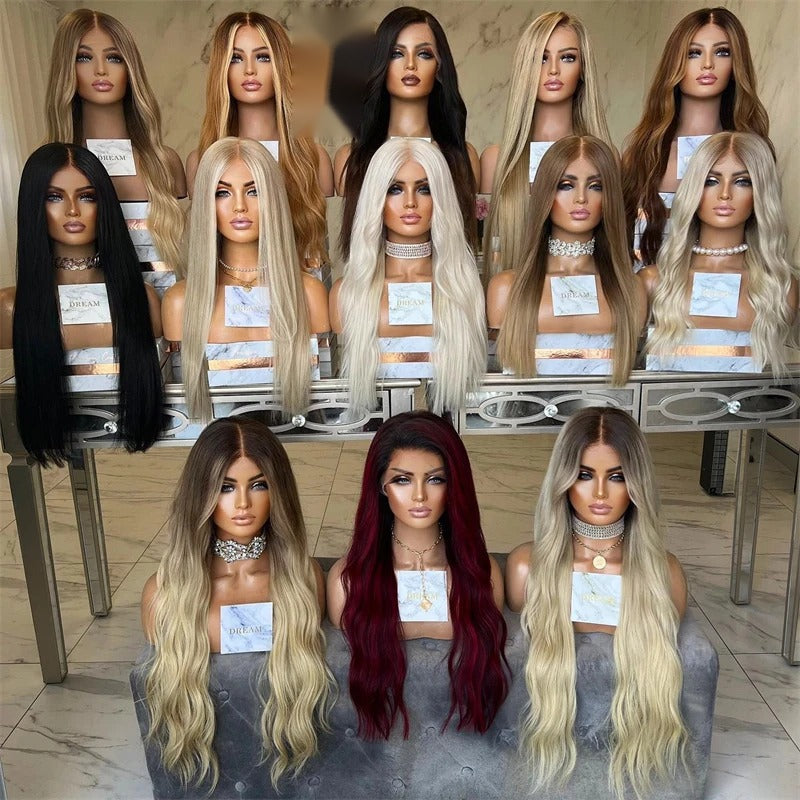 Parrucca balayage onde morbide esposizione parrucche mosse e lisce | Dream Shop