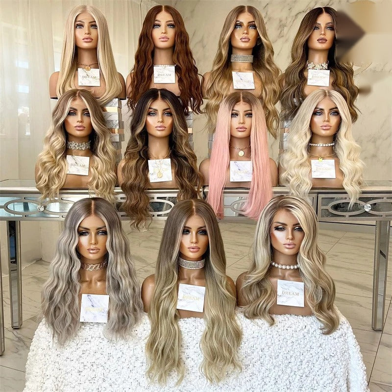 Parrucca balayage onde morbide parrucche balayage biondo su manichini | Dream Shop