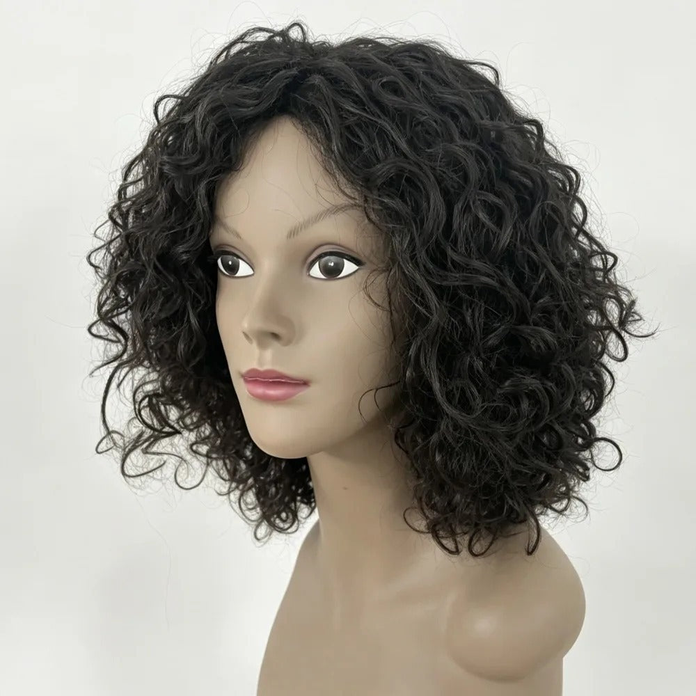 Perruque cheveux naturels beach wave bouclé sur mannequin | Dream Shop