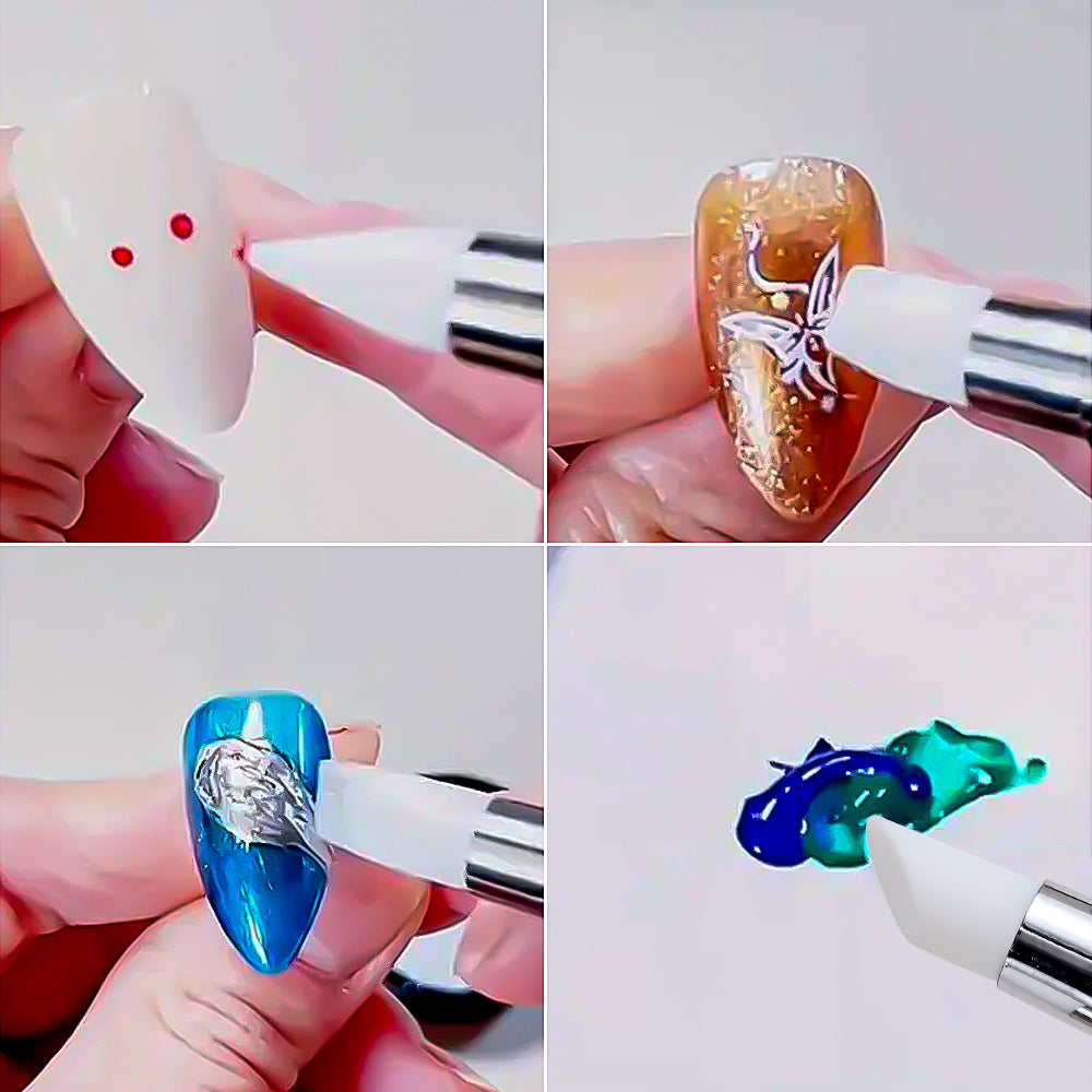 Silicone nail art pens uses on nails with gel and decorations — Dream Shop