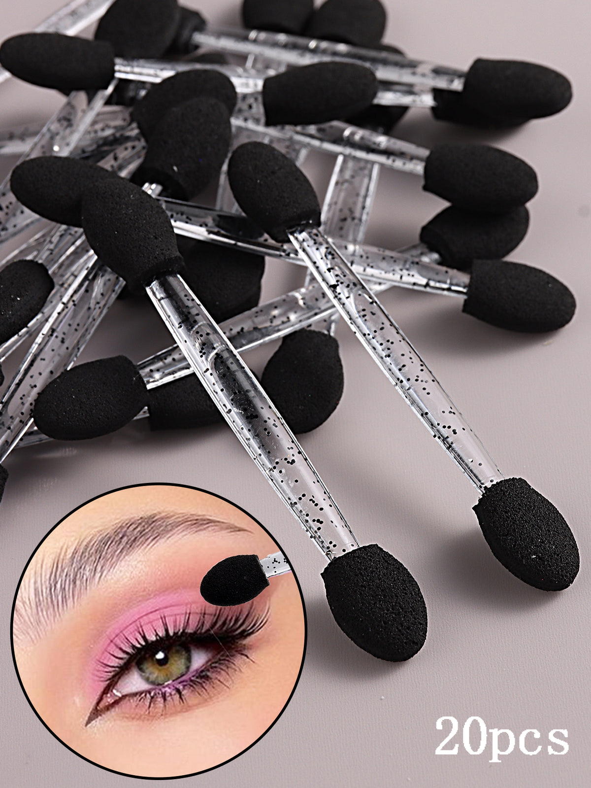 Spugnette nail art doppia punta variante nero 20 pezzi — Dream Shop