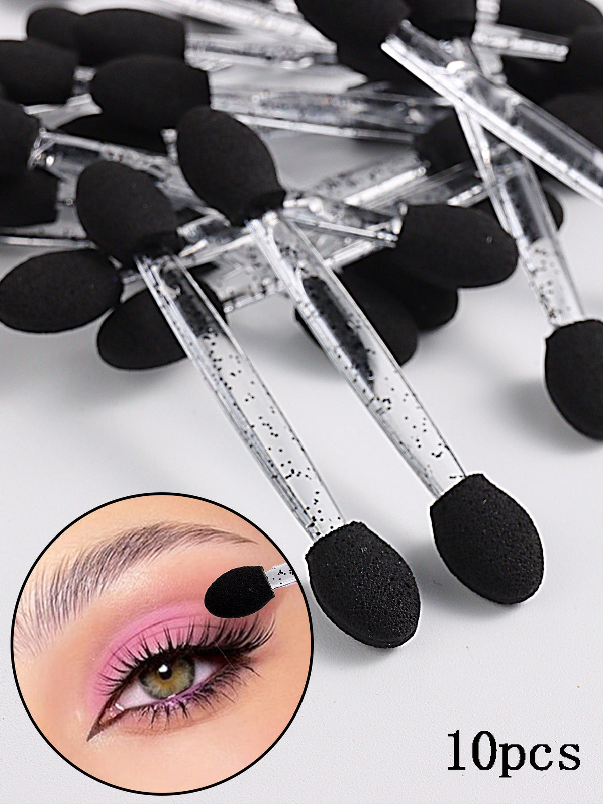 Spugnette nail art doppia punta variante nero 10 pezzi — Dream Shop