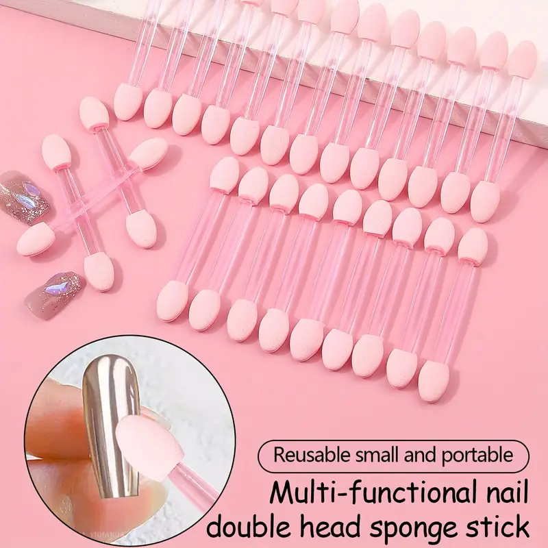 Spugnette nail art doppia punta spugnette multifunzione per polvere cromata — Dream Shop