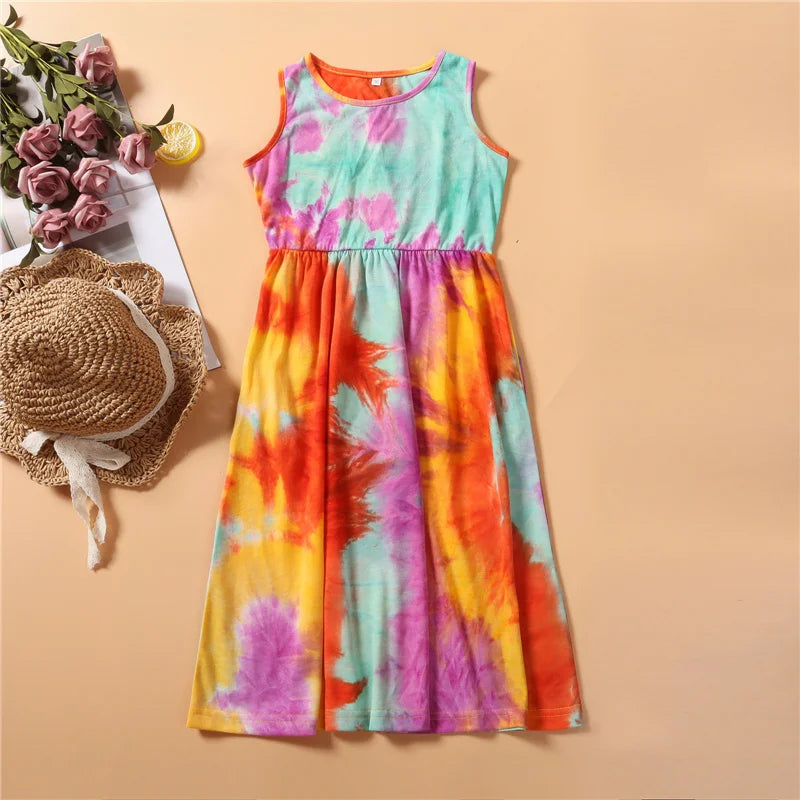 Coordinato mamma figlia Sunflower — abito tie dye mamma e figlia | Dream Shop