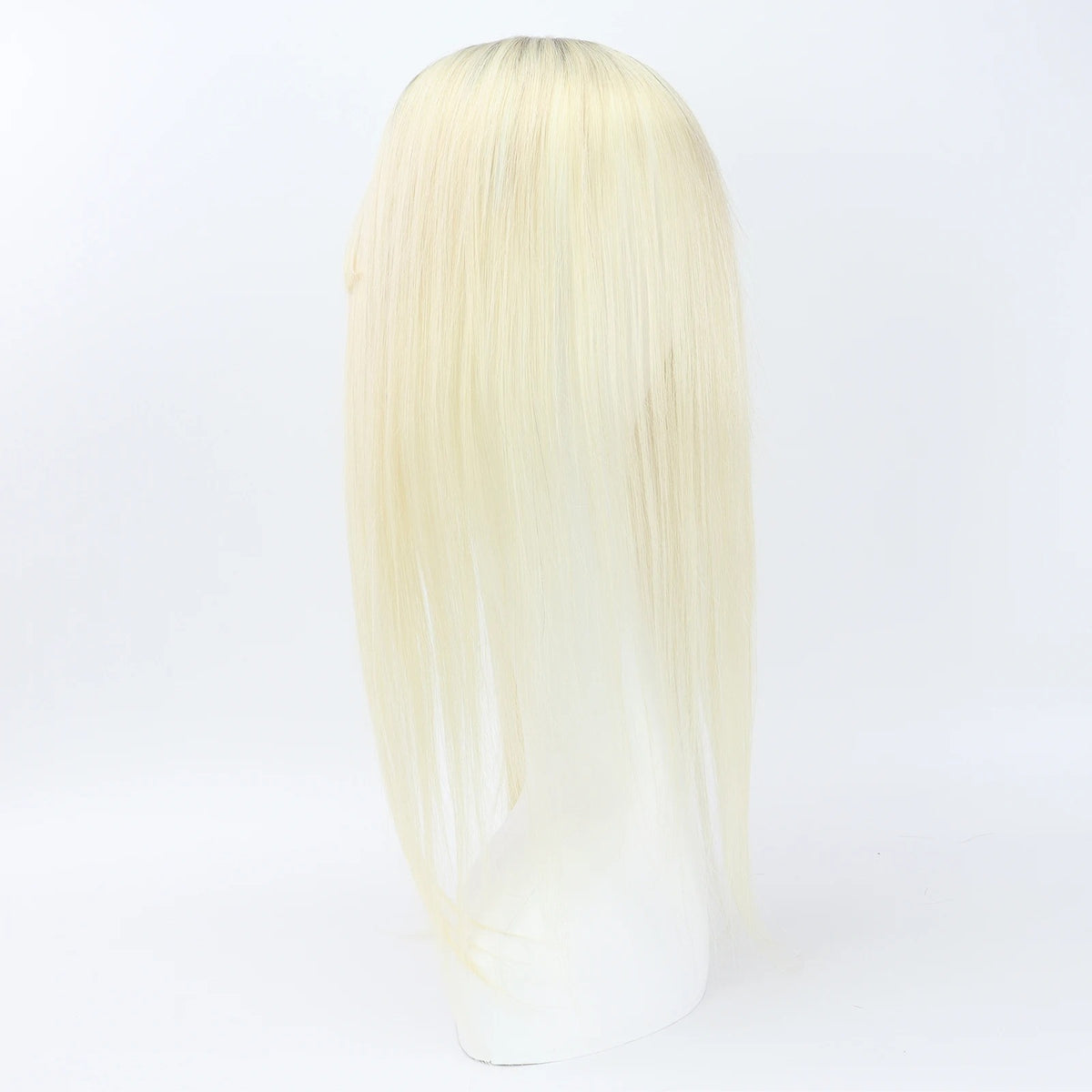 Long balayage human hair topper front view on mannequin | Dream Shop