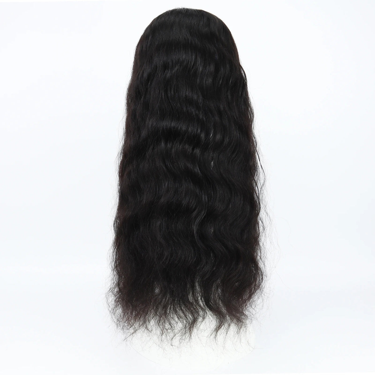 Topper cheveux naturels longs ondulés longueur sur mannequin | Dream Shop