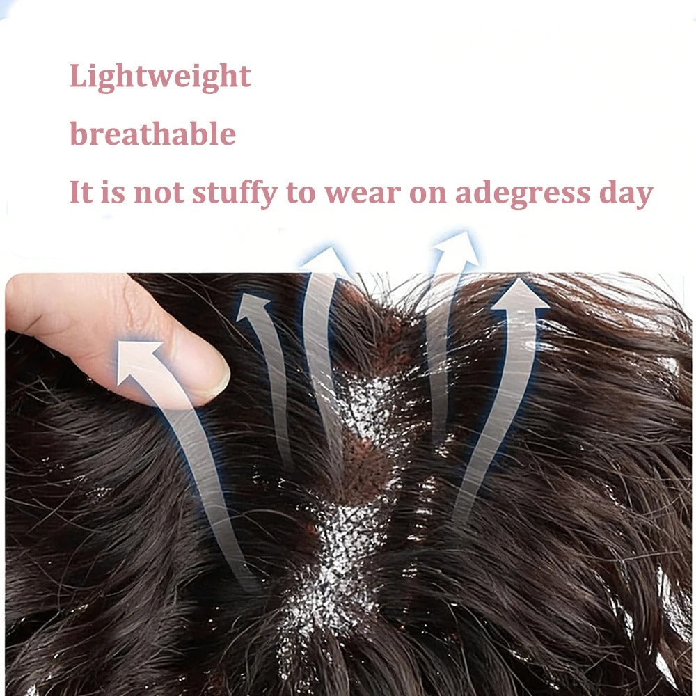 Wavy human hair topper light and breathable | Dream Shop