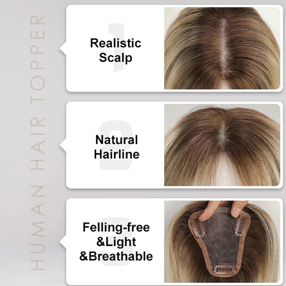 Topper sfumato ombré riga naturale e base traspirante | Dream Shop